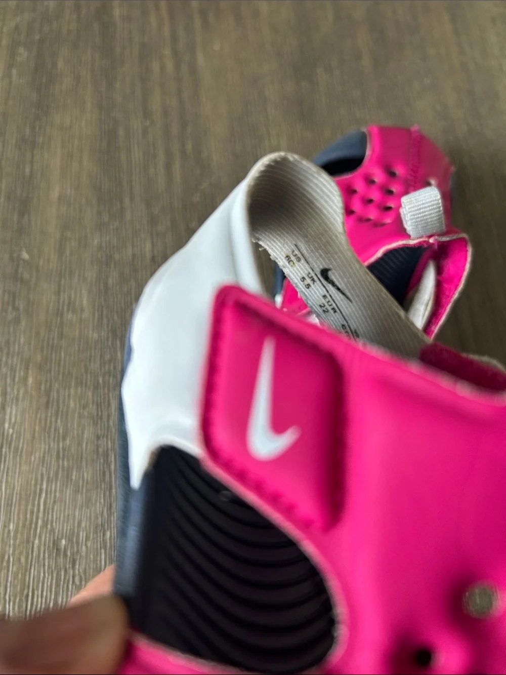 Nike Sunray Protect 2 Pink Grey Toddler Girl's, Sz. C6, Gently Used.